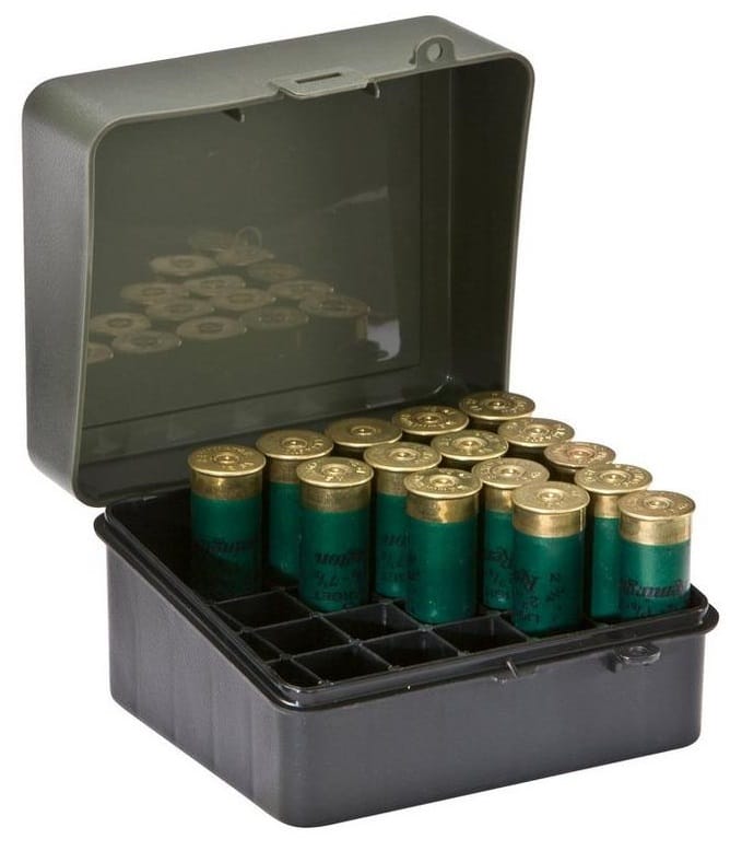 Plano Plano 12 Gauge Shot Shell Case 25-Skudd Patronboks For Hagleskudd Plano