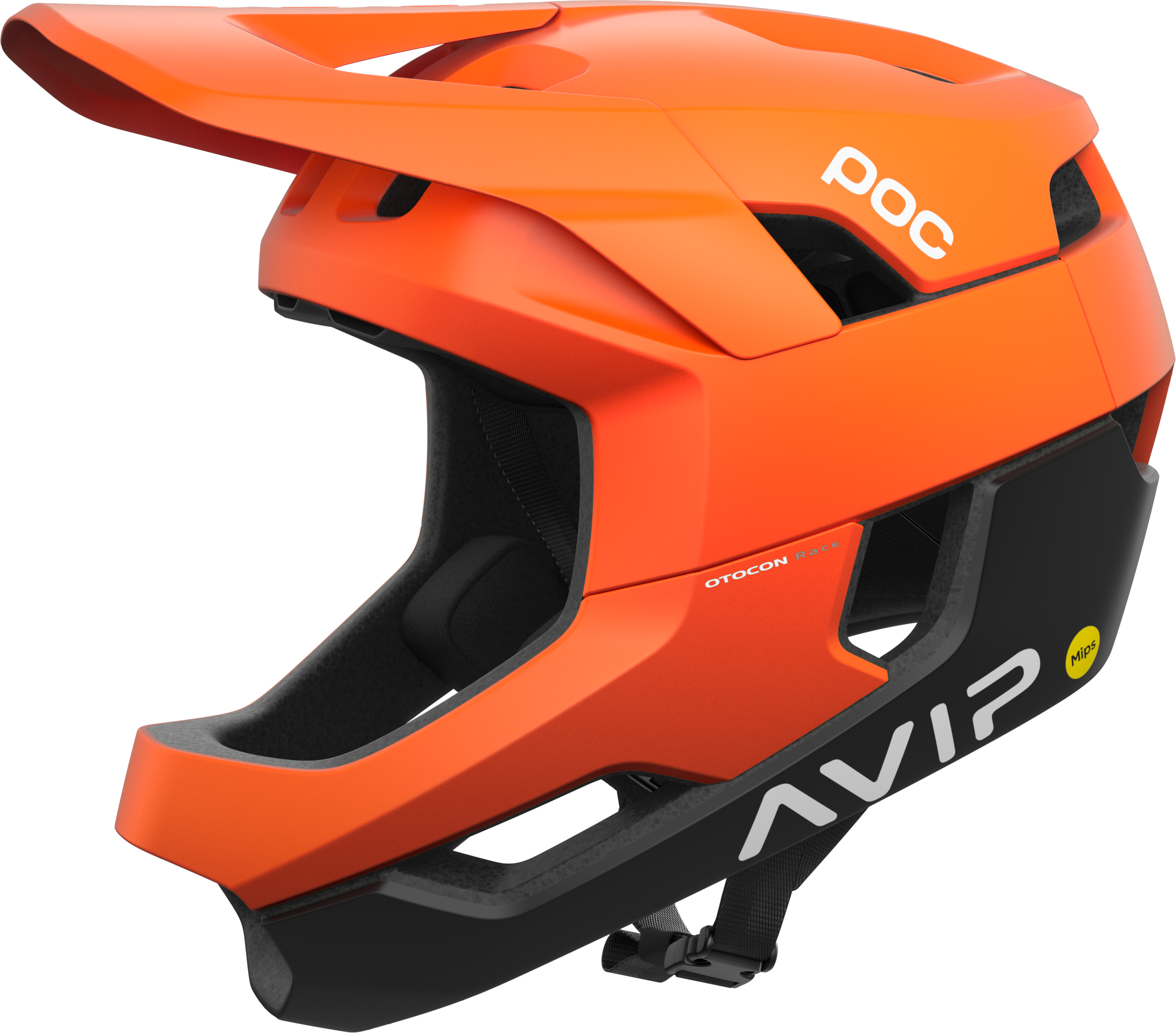 POC Unisex Otocon Race Mips Fluorescent Orange Avip/Uranium Black Matt