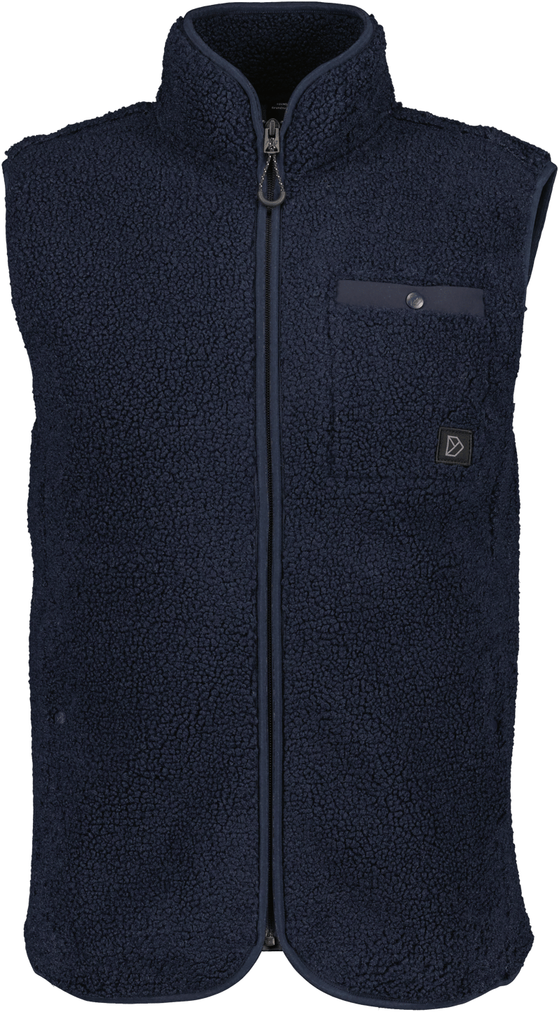 Men's Flok Wool Pile Vest Seaweed Lundhags