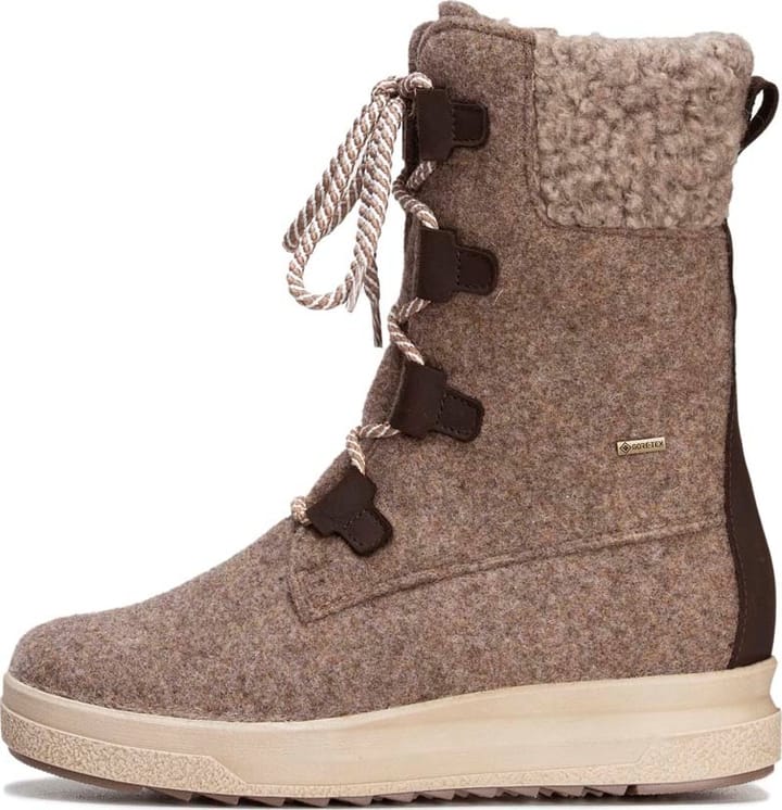 Pomar Women's Reki Gore-Tex Felt Boot Sand Felt/Bark Waxy Leather Pomar