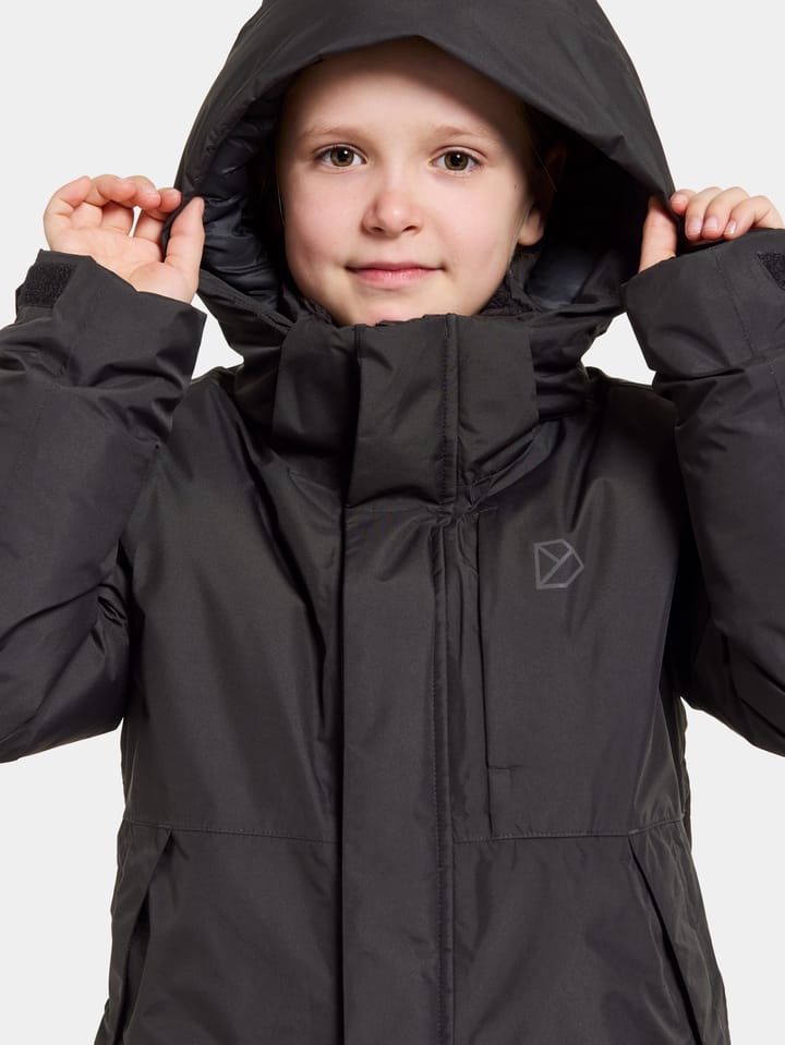 Didriksons Kids' Porfyr Parka Black Didriksons