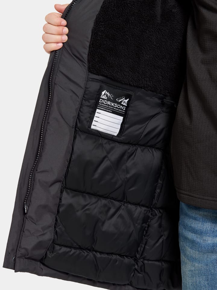 Didriksons Kids' Porfyr Parka Black Didriksons