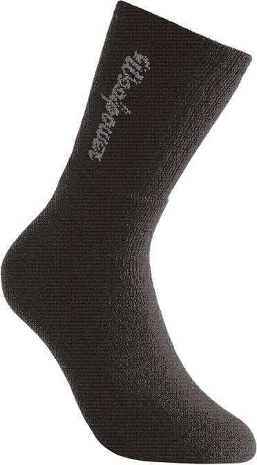 Woolpower Socks Logo 400 Black Woolpower