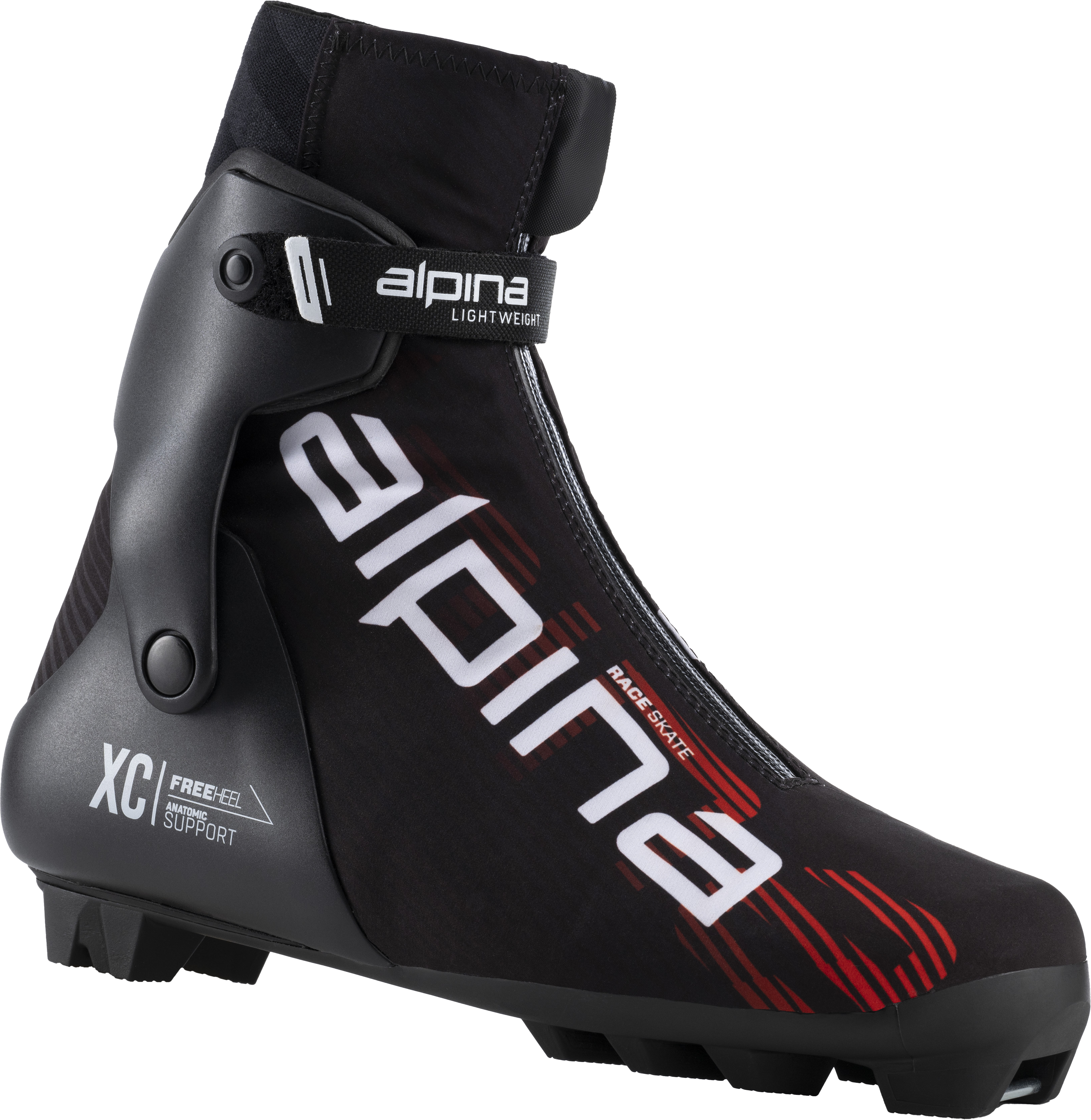 Alpina Race Skate Black/Red, 38