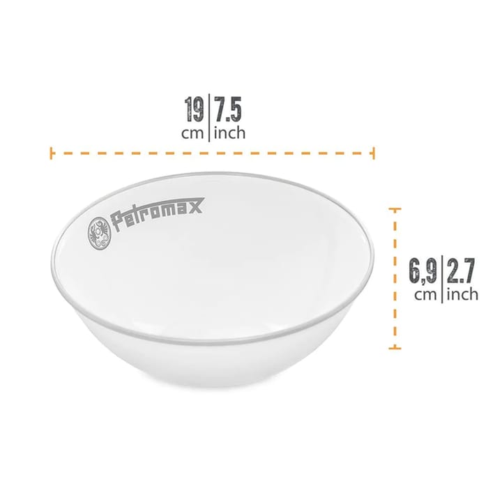 Petromax Enamel Bowls White 2 Pieces (1 Litre) White Petromax