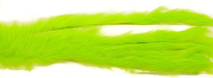 The Fly Co Rabbit Strips S-Cut 3mm - Fluo Green The Fly Co