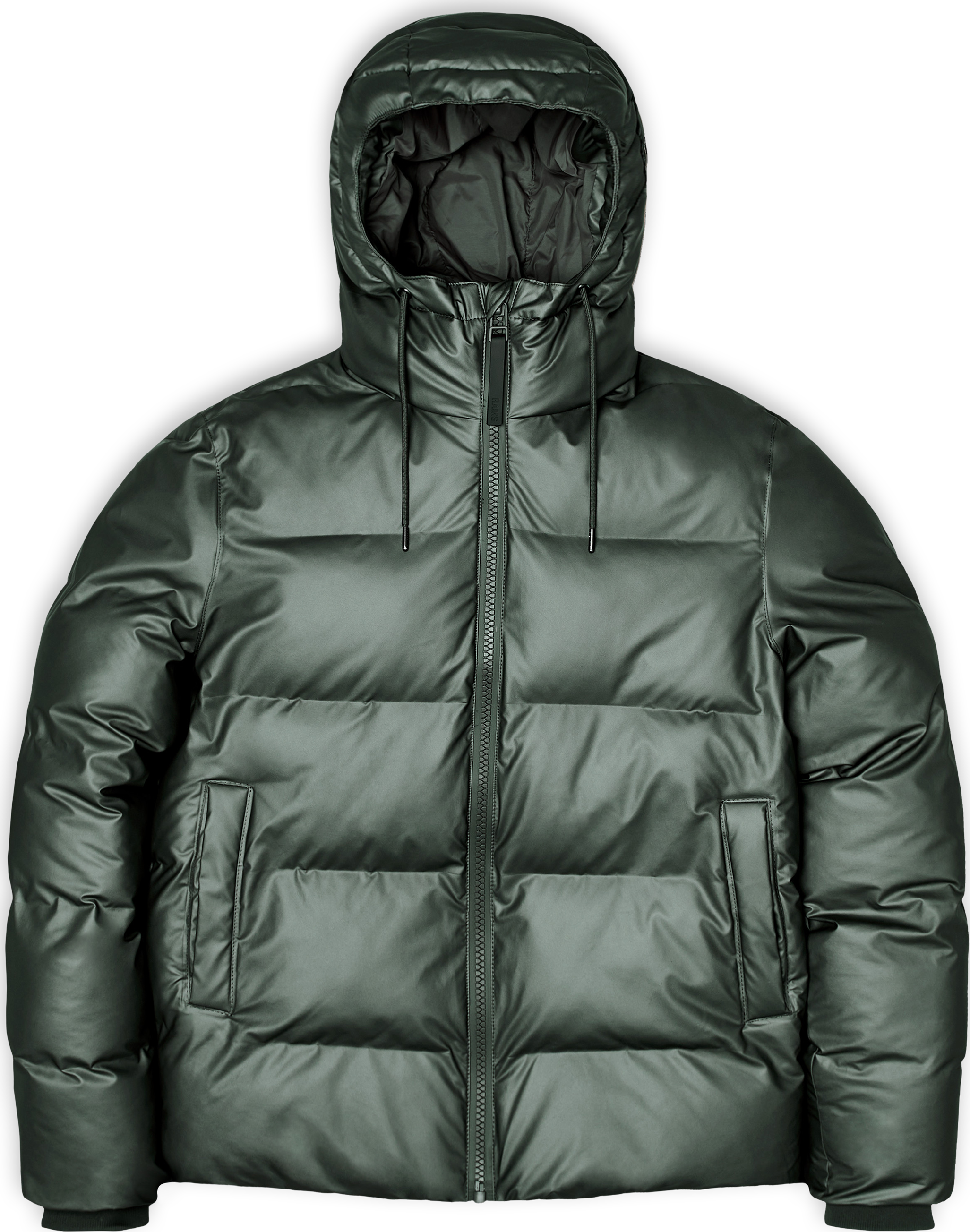 Rains Unisex Puffer Jacket Silver Pine