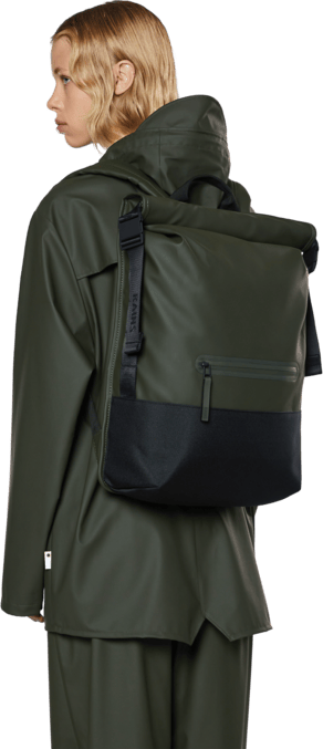 Rains Trail Rolltop Backpack Green Rains