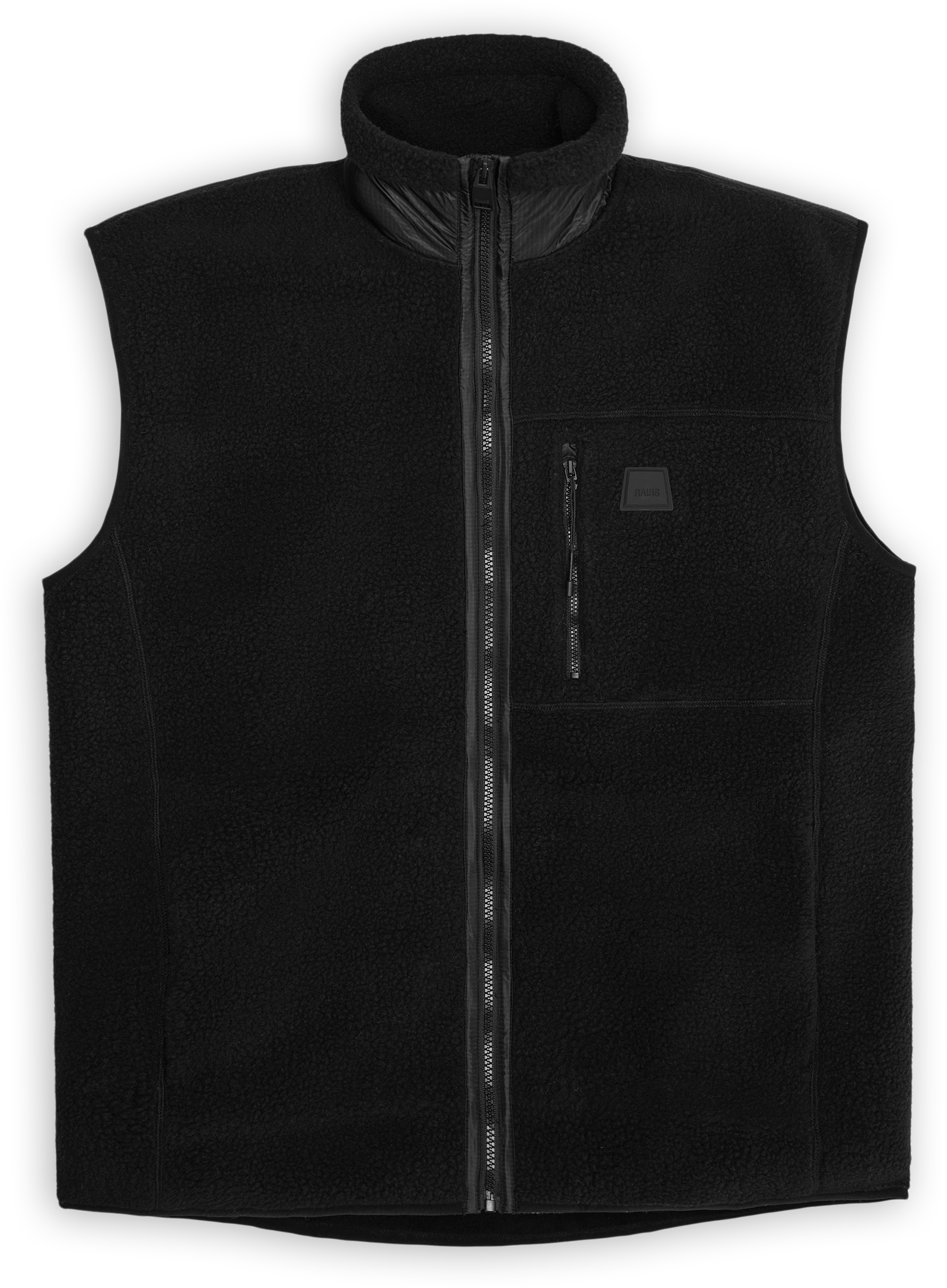 Rains Unisex Yermo Fleece Vest T1 Black