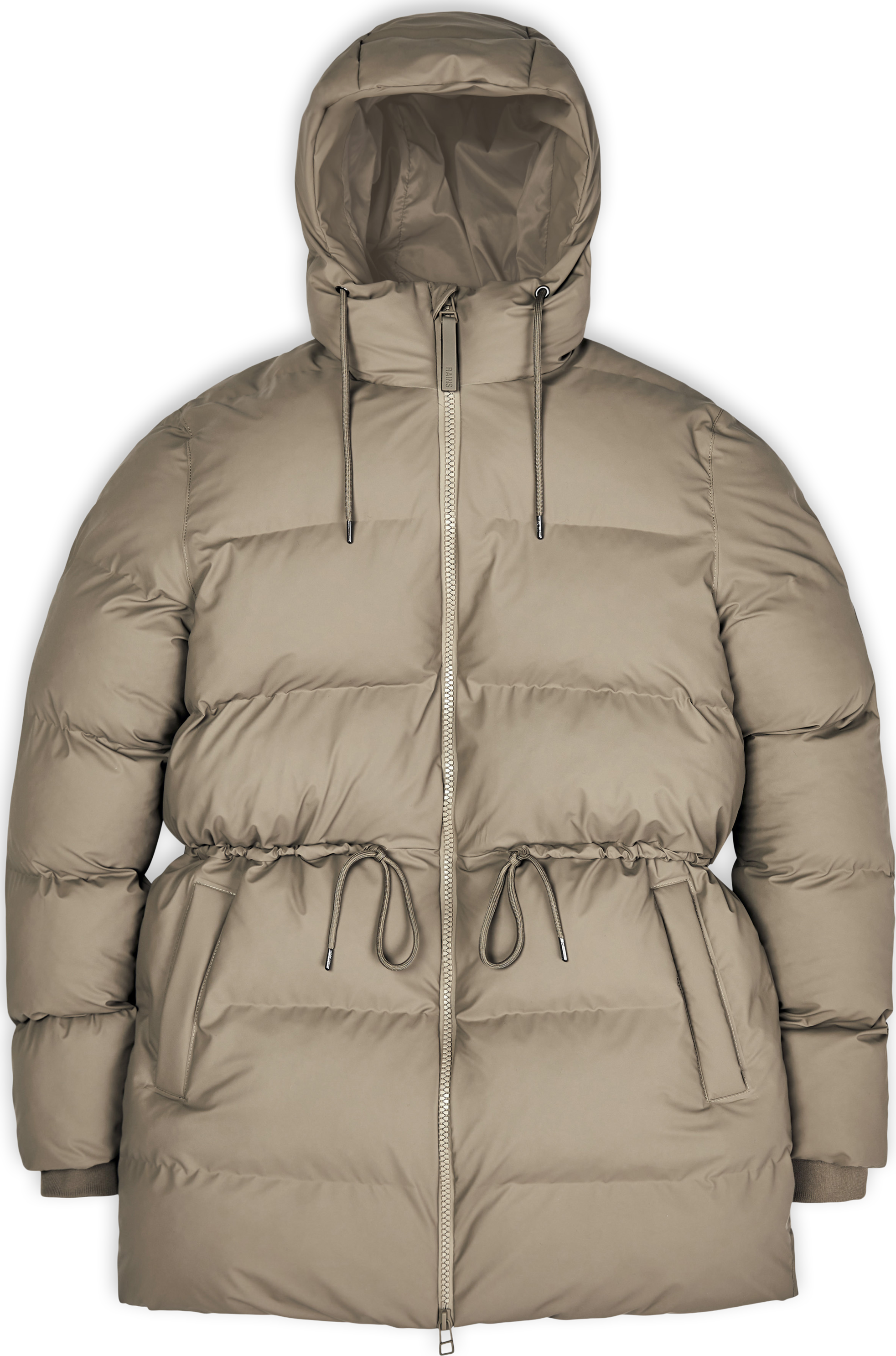 Rains Women’s Puffer Jacket Taupe