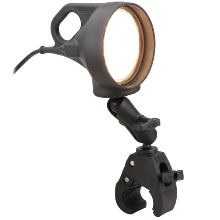 RAM Mounts Ram Tough-Claw Mount W/Led Spotlight Led Lykt Med Arm Og Klypefeste RAM Mounts