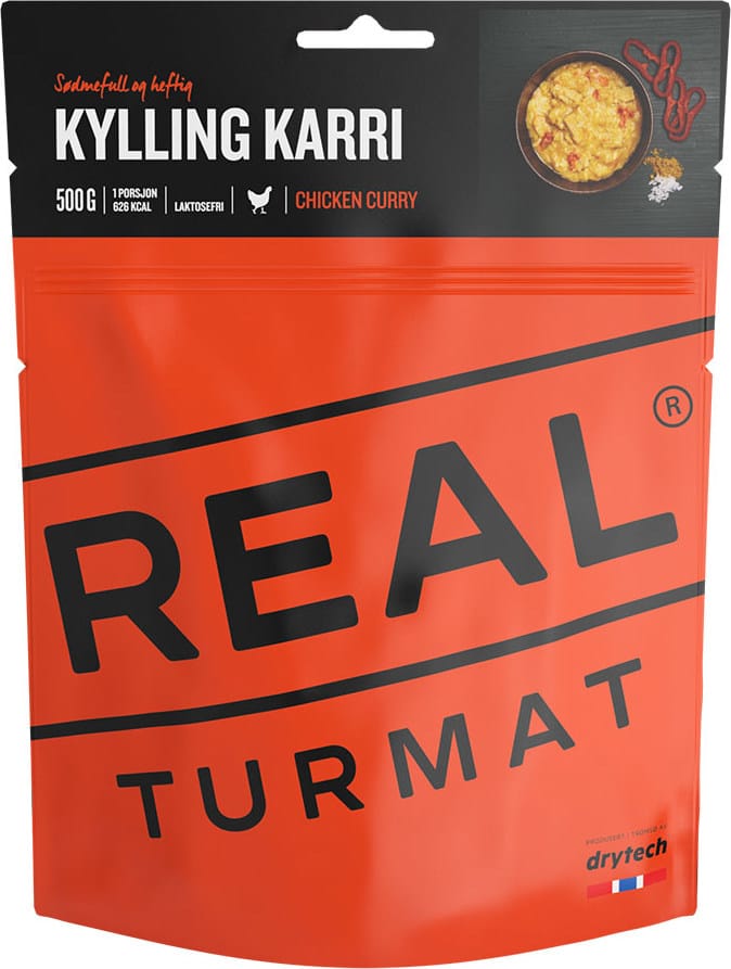 Real Turmat Kylling Karri 500g Real Turmat