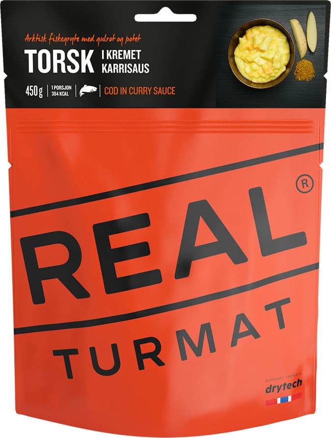 Real Turmat Cod In Curry Sauce Orange Real Turmat