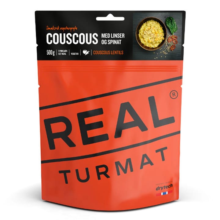 Real Turmat Coscous With Lentils And Spinach Orange Real Turmat