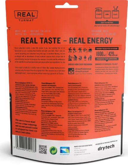 Real Turmat Pasta Bolognese 500g Real Turmat