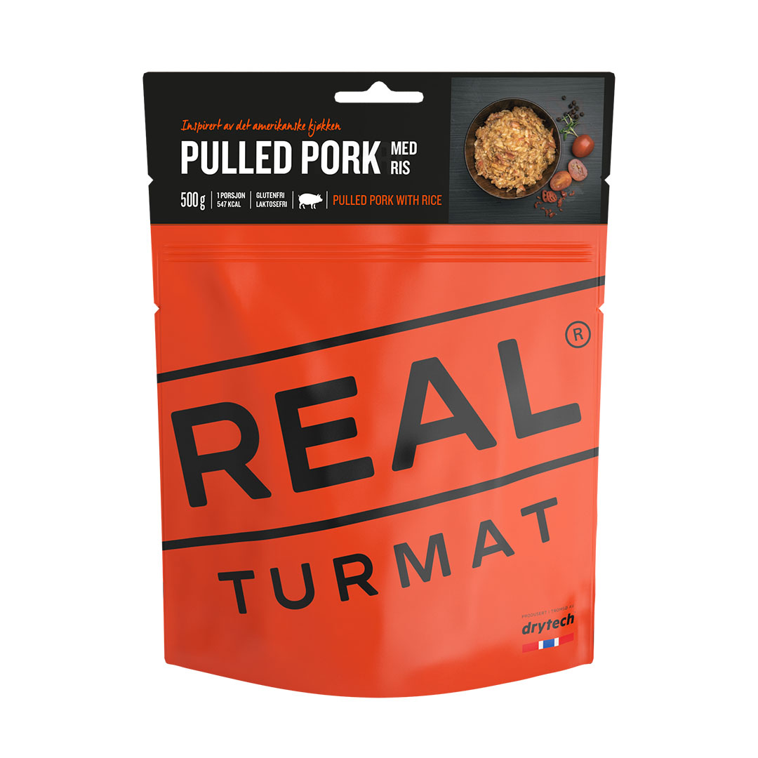 Real Turmat Pulled Pork With Rice 500 g NoColour