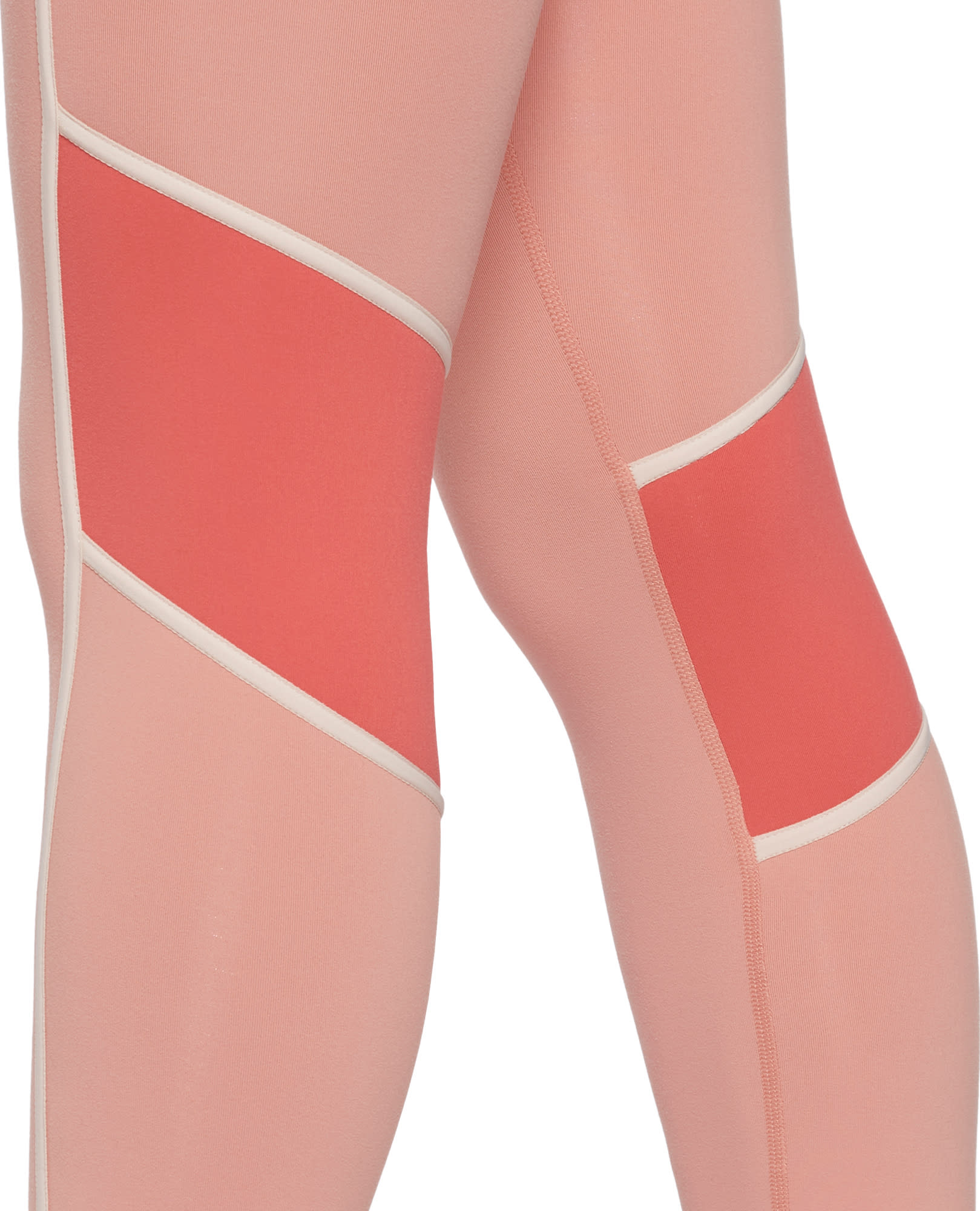 Reebok Lux High-Waisted Colorblock Leggings Pink