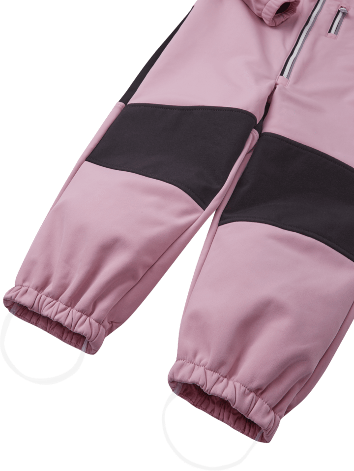 Reima Kids' Softshell Overall Nurmes Grey Pink Reima