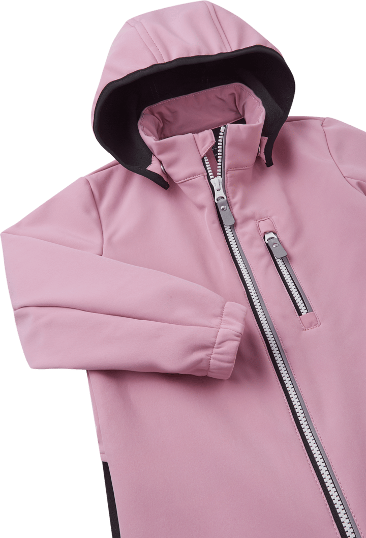 Reima Kids' Softshell Overall Nurmes Grey Pink Reima