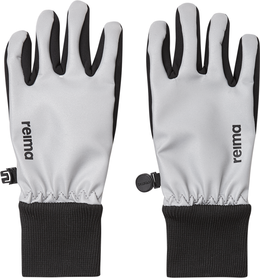 Reima Kids’ Heippa Softshell Gloves Silver