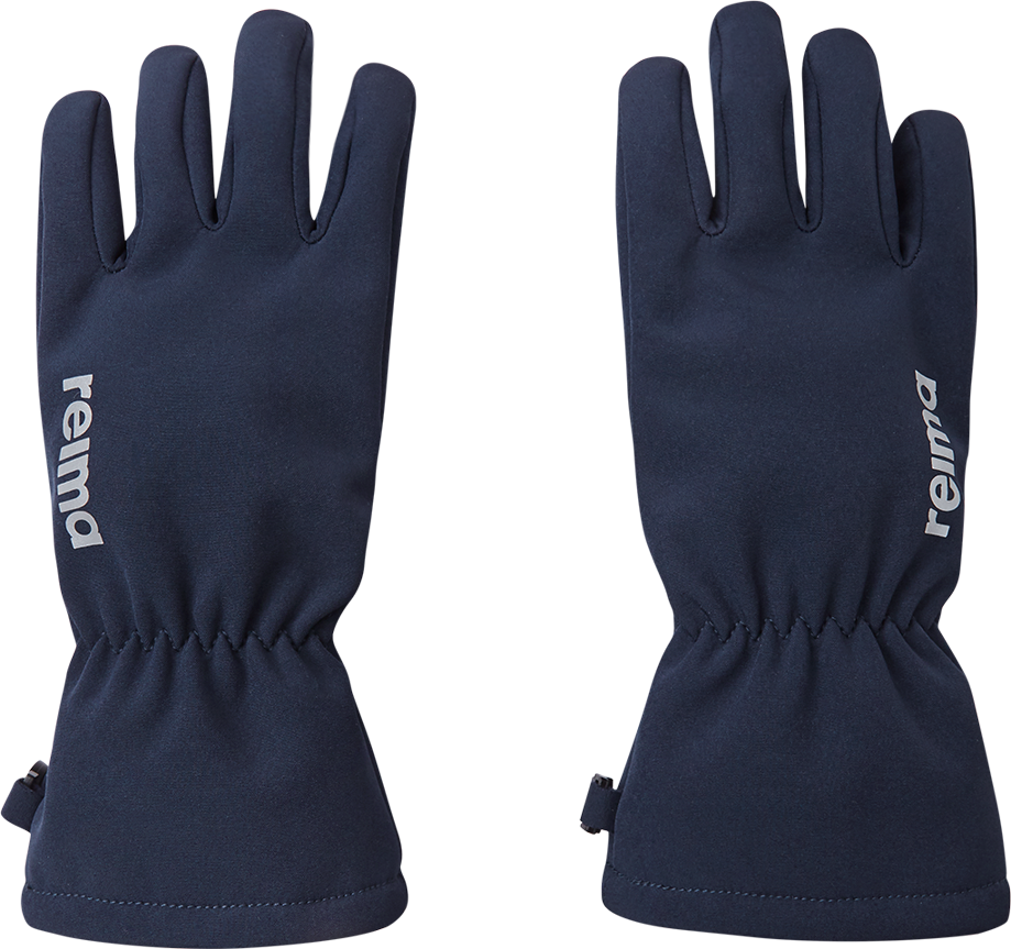 Reima Kids’ Tehden Softshell Gloves Navy