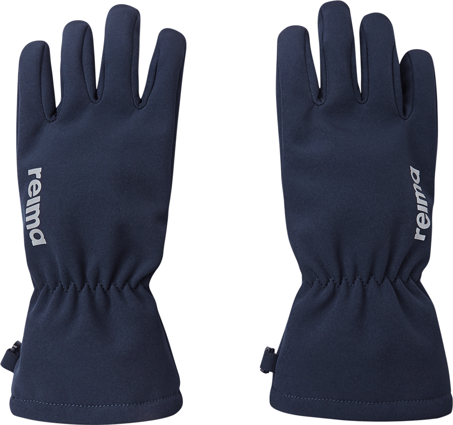 Reima Kids' Tehden Softshell Gloves Navy