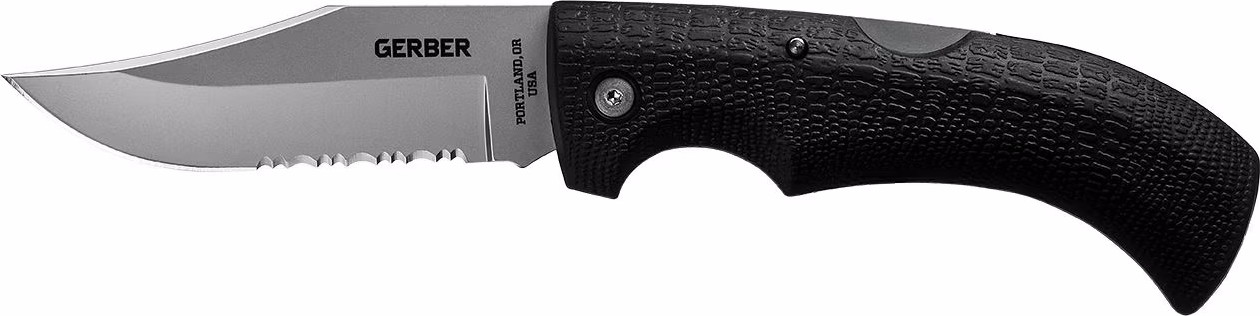 Gerber Gator Clip Point Serrated Black