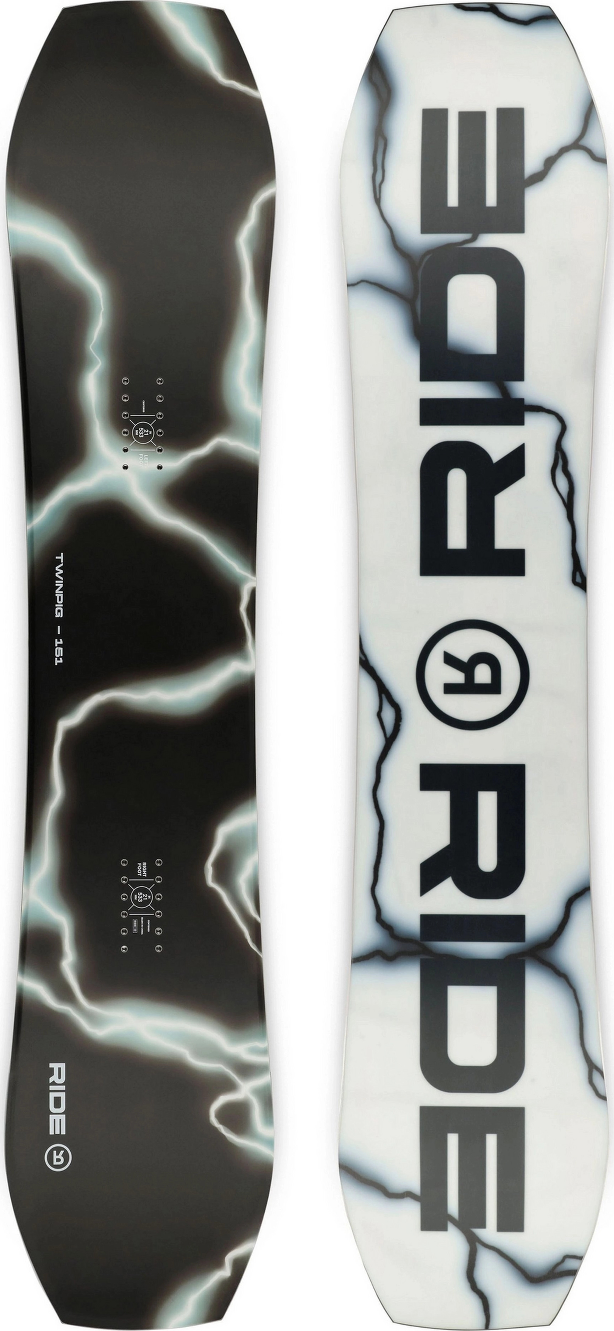 RIDE Snowboards Twinpig No Colour