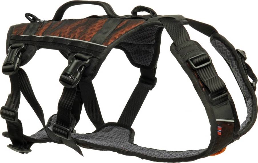 Non-stop Dogwear Rock Harness Long S Black/Orange