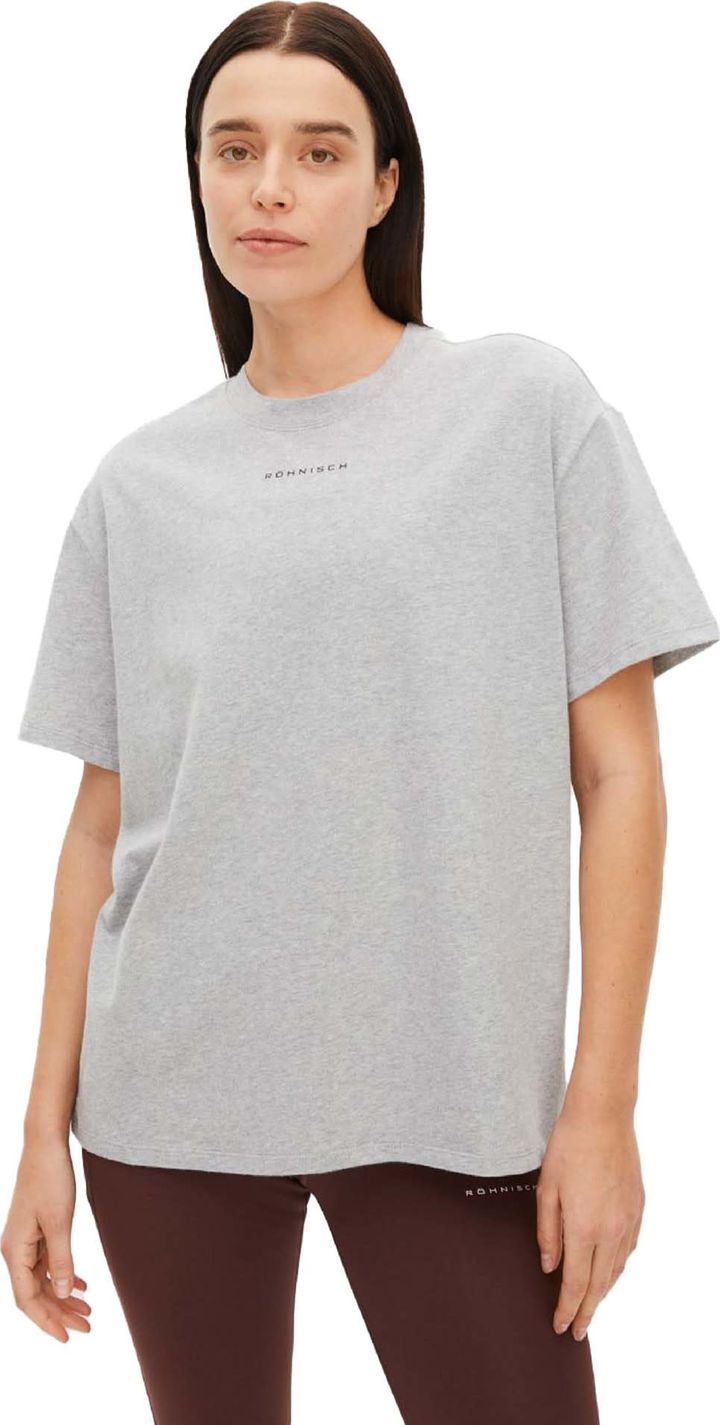 Röhnisch Women's Cotton Melange Tee Grey Melange Röhnisch