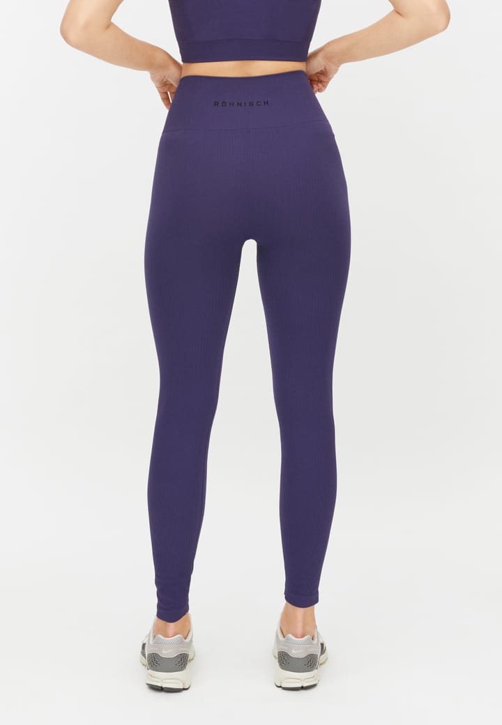 Röhnisch Women's Seamless Soft Rib Tights Blackcurrant Röhnisch