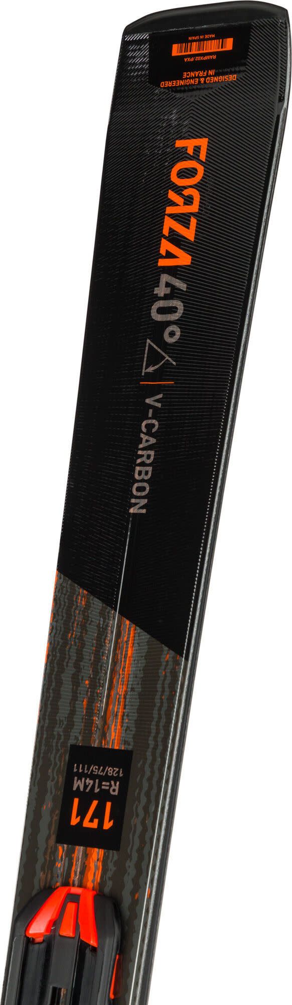 Rossignol Men's On Piste Skis Forza 40D V-CA Retail + Xpress 11 GW B83 Black Orange Black/Orange Rossignol