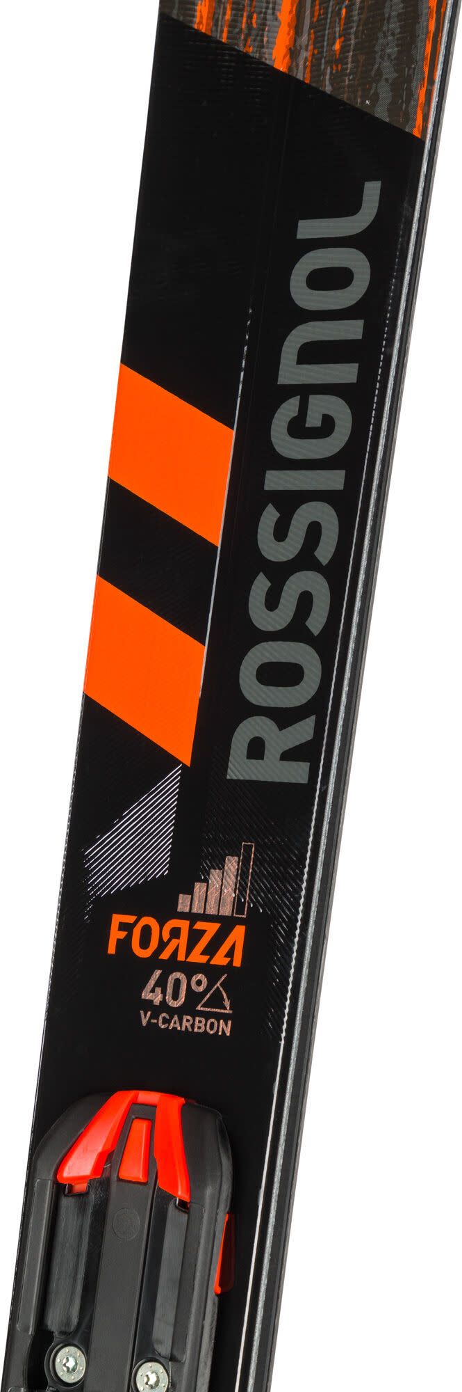 Rossignol Men's On Piste Skis Forza 40D V-CA Retail + Xpress 11 GW B83 Black Orange Black/Orange Rossignol