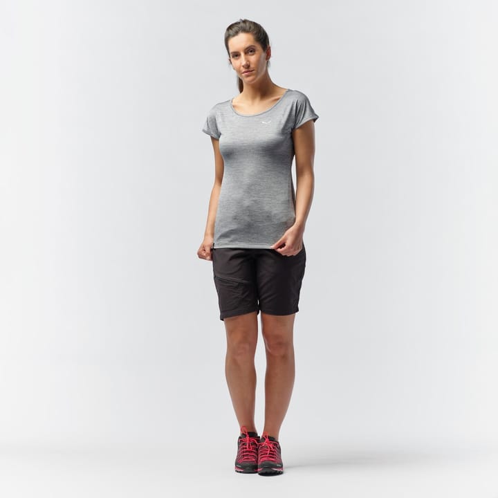 Salewa Women's Puez Melange Dry T-Shirt Quiet Shade Melange Salewa