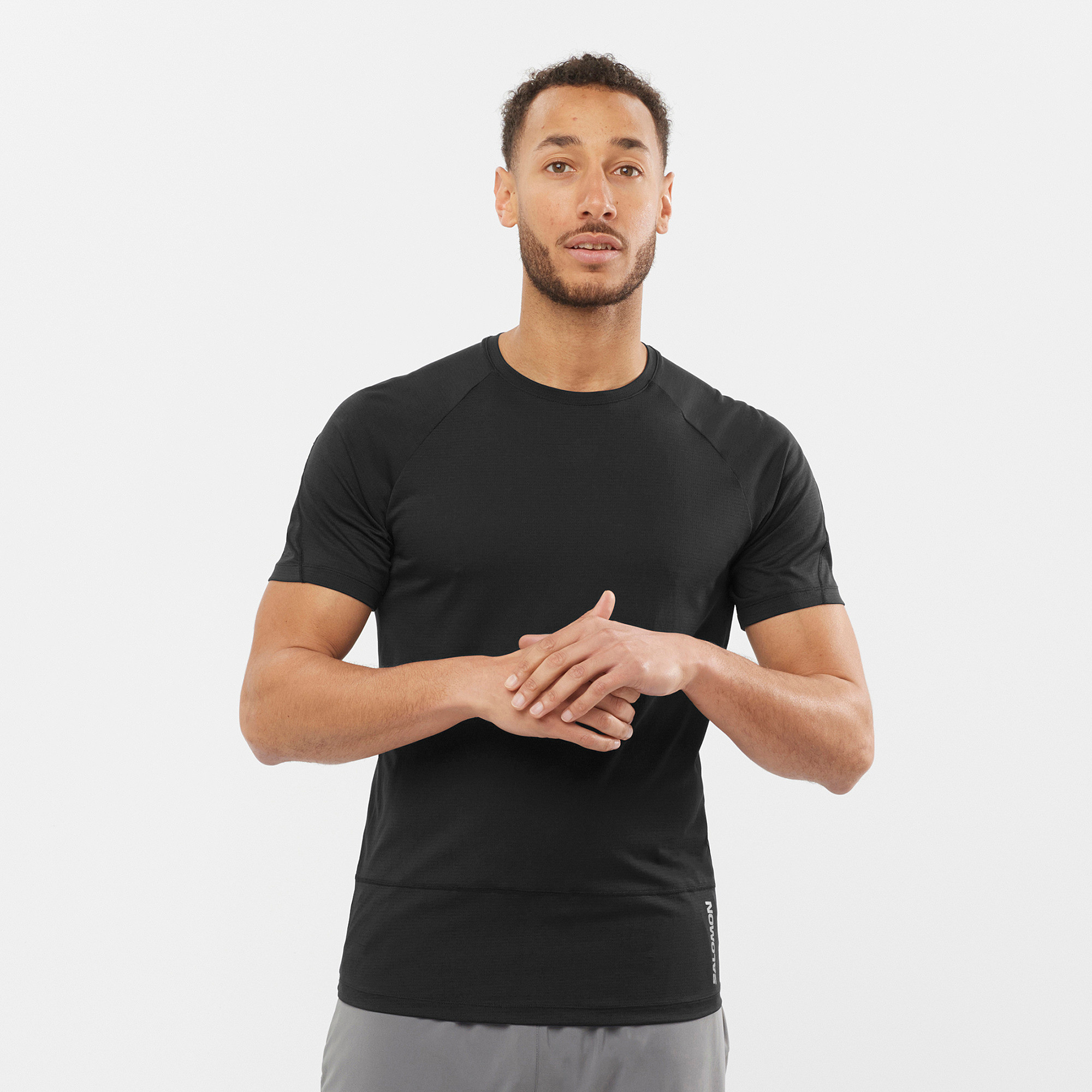 Men s Cross Run SS Tee DEEP BLACK Buy Men s Cross Run SS Tee