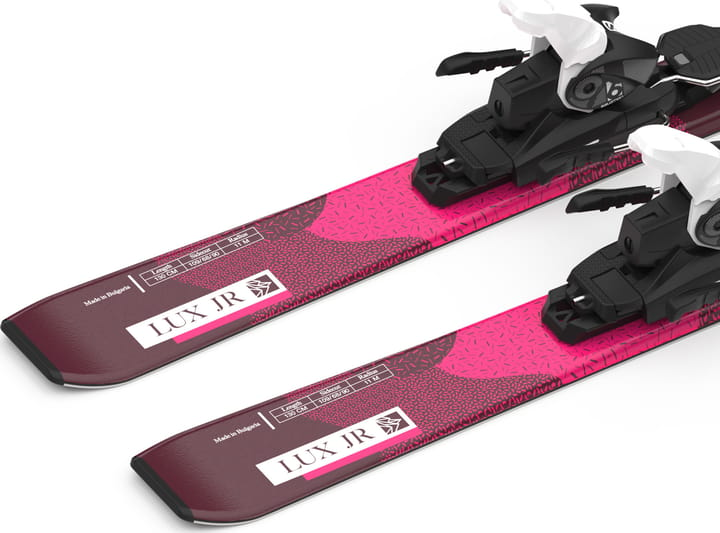 Salomon Junior Ski Set L Lux M + L6 GW J2 80 PM Bordeau/Pink Salomon