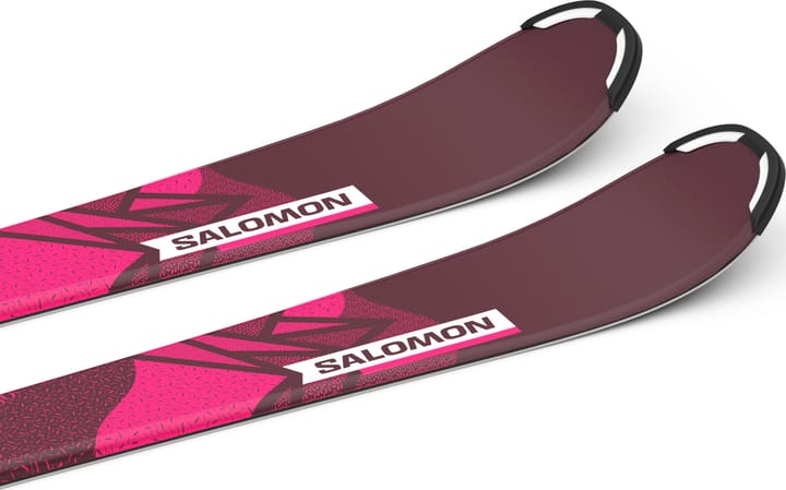 Salomon Junior Ski Set L Lux S + C5 GW J75 PM Bordeau/Pink Salomon