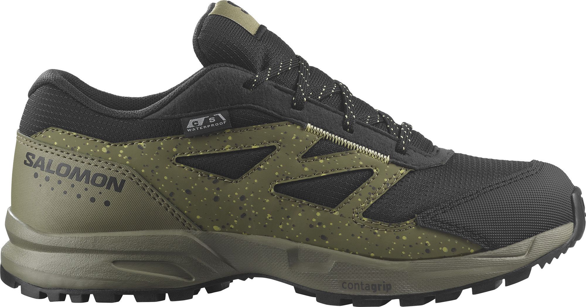 Salomon Juniors Outway Climasalomon Waterproof Deep Lichen Green Black Charlock Buy Salomon Juniors Outway Climasalomon Waterproof Deep Lichen Green Black Charlock here Outnorth