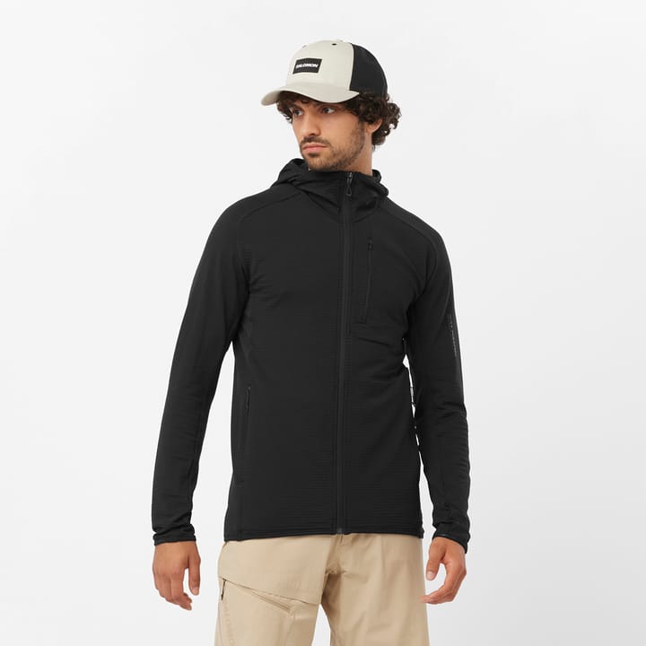 Salomon Men's Essential Lightwarm Hoodie Deep Black Salomon