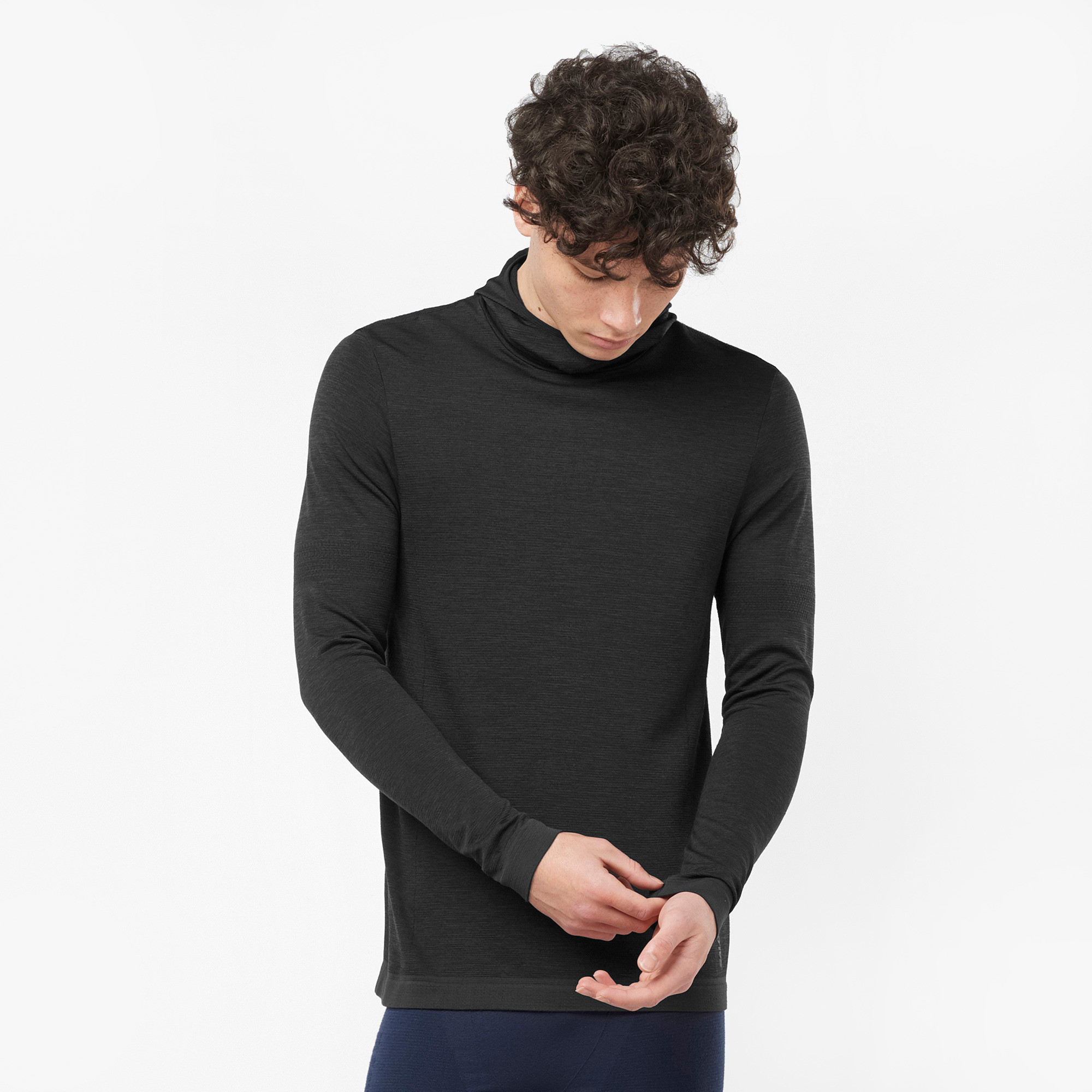 Mens wool hooded online jumper