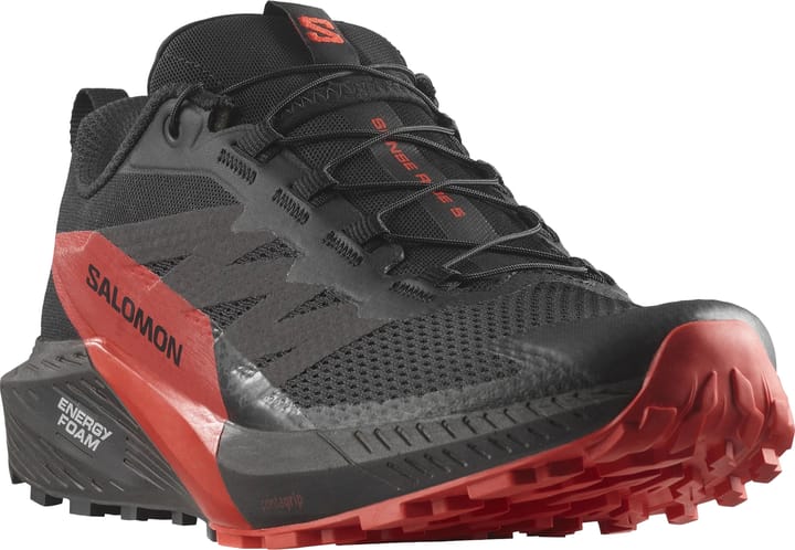 Salomon Men's Sense Ride 5 Black/Fiery Red/Black Salomon