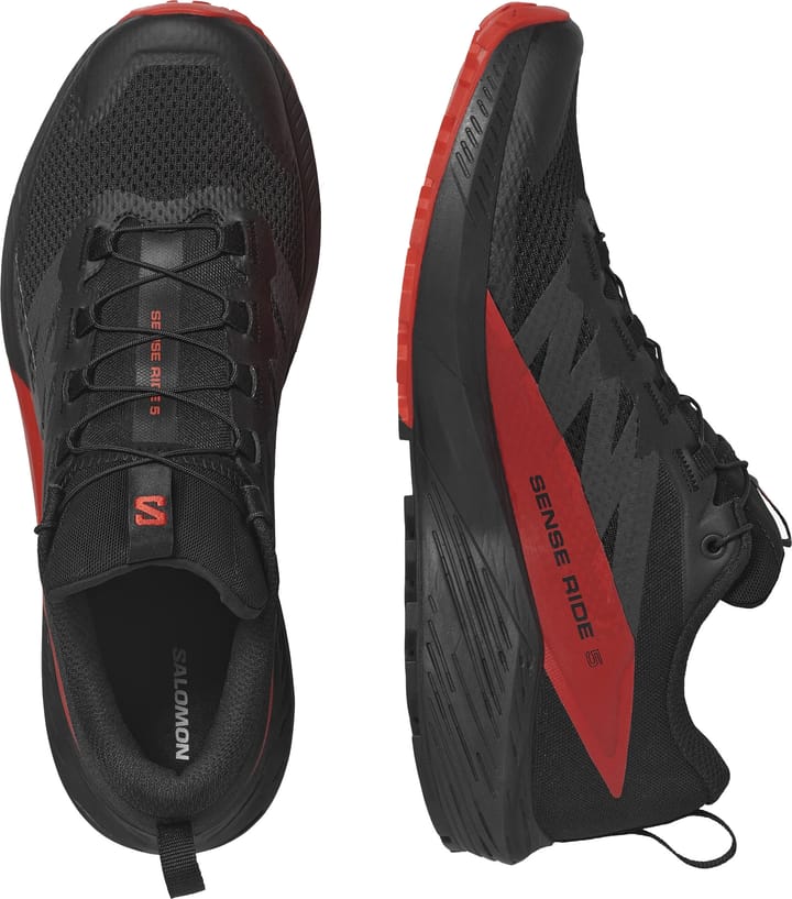 Salomon Men's Sense Ride 5 Black/Fiery Red/Black Salomon