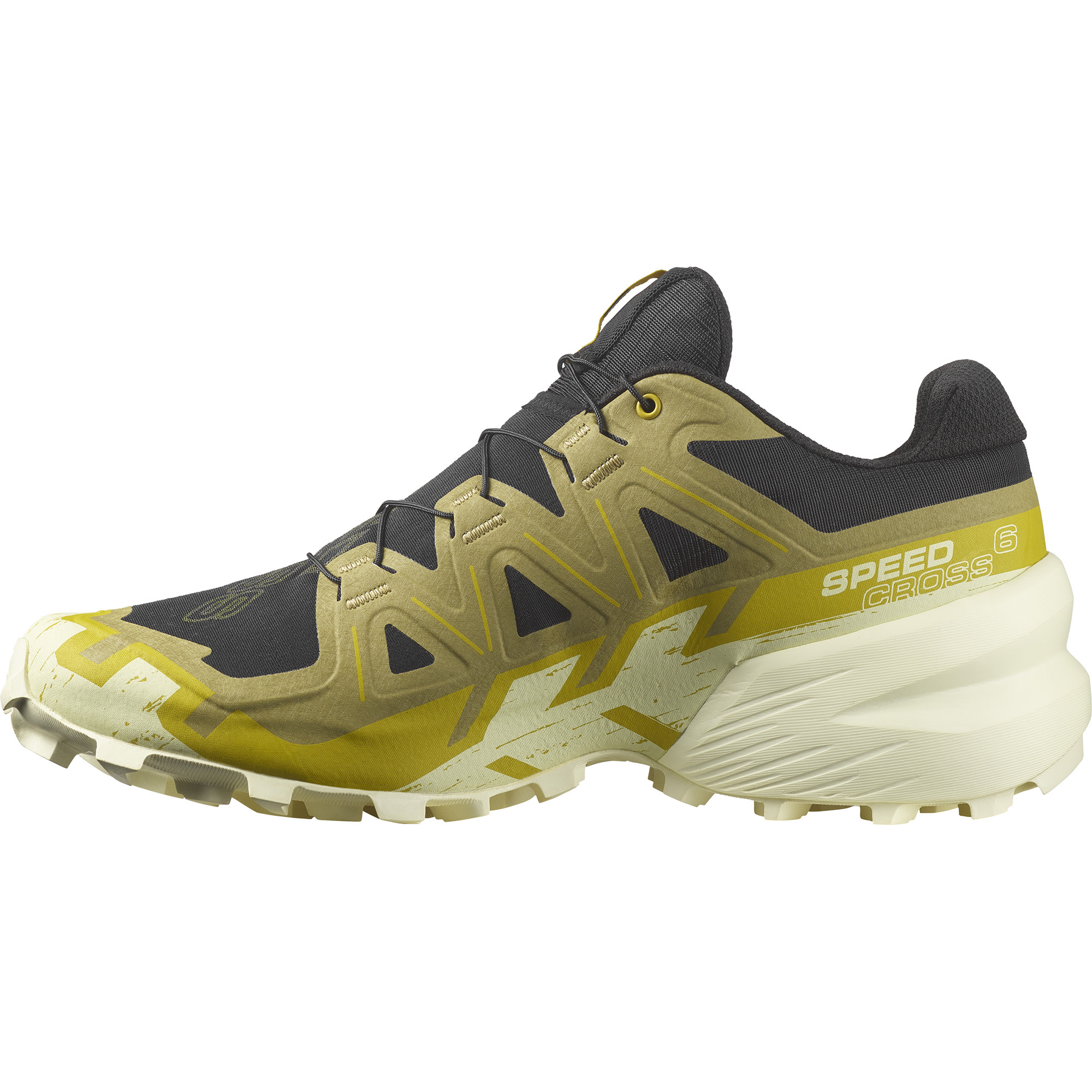 Salomon Men's Speedcross 6 Black/Cress Green/Transparent Yellow | Buy ...