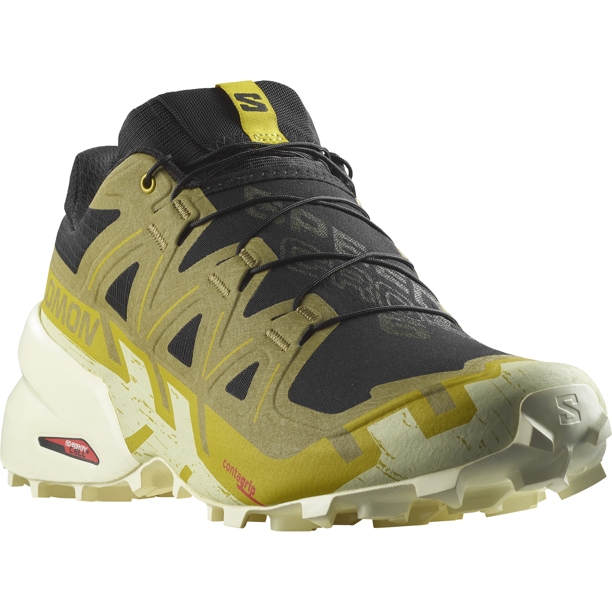 Salomon Men's Speedcross 6 Black/Cress Green/Transparent Yellow | Buy ...