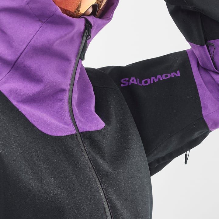 Salomon Women's Bashley Anorak Deep Black/Royal Purple Salomon