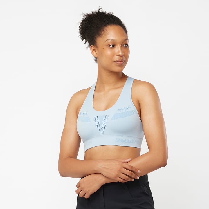 Women's Essential Move On Seamless Bra CHAMBRAY BLUE/Heather