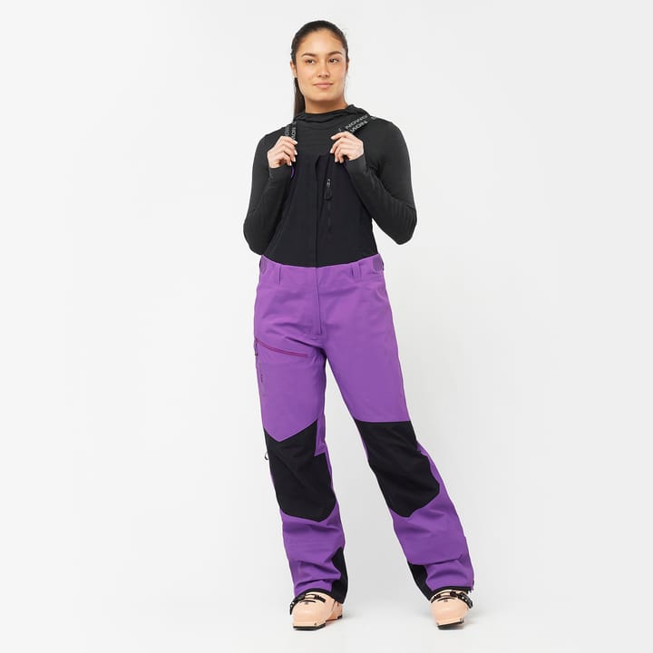 Salomon Women's Moon Patrol GORE-TEX Bib Pants Royal Purple Salomon