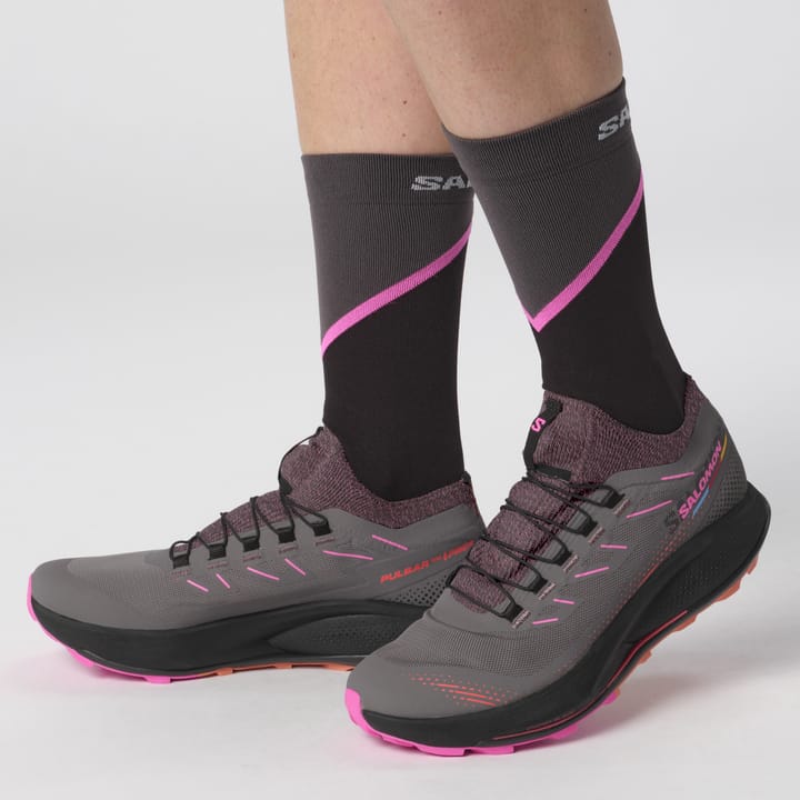 Salomon Women's Pulsar Trail Pro 2 Plum Kitten/Black/Pink Glo Salomon