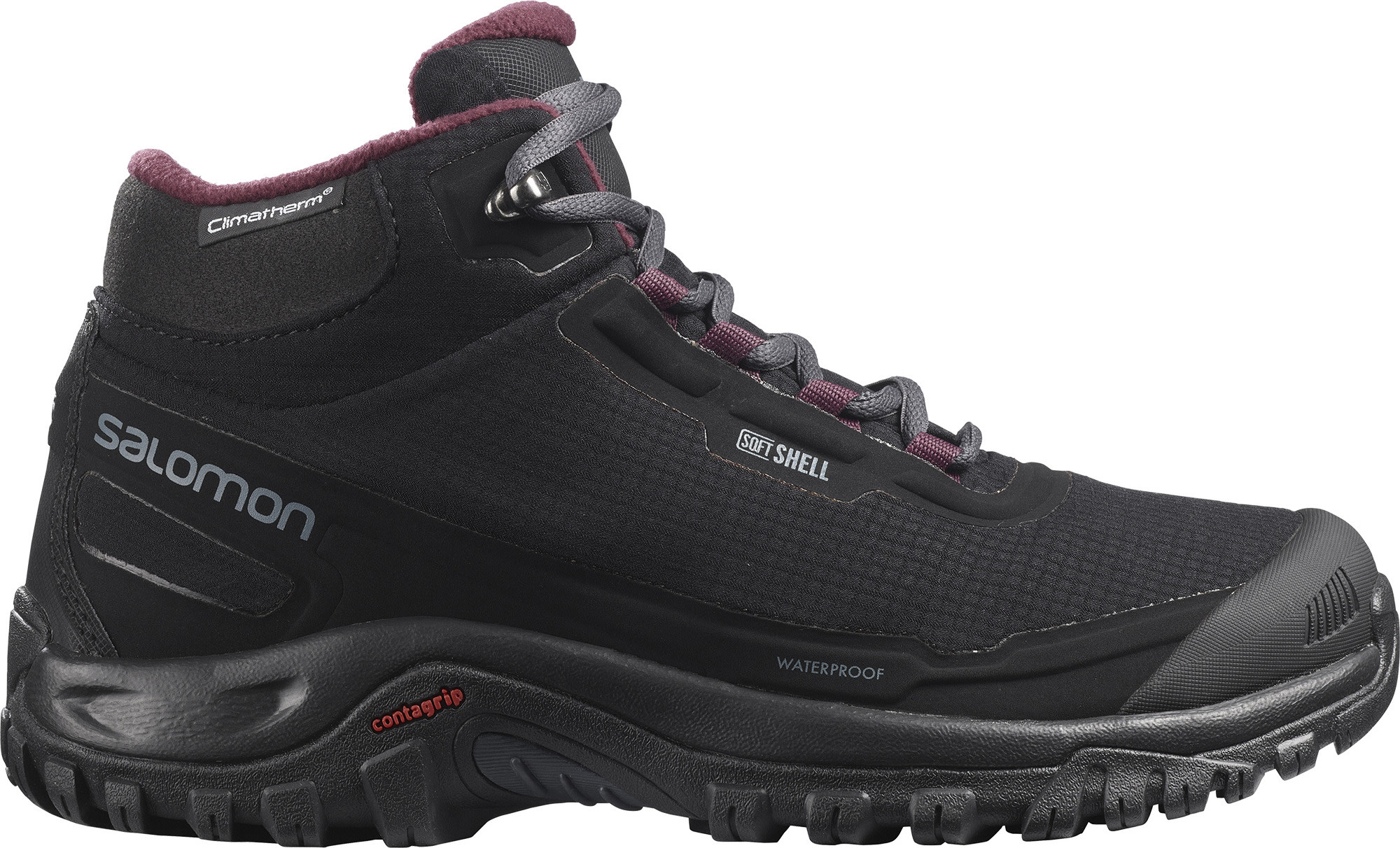 Salomon Women’s Shelter ClimaSalomon Waterproof Black/Ebony/Wine Tasting