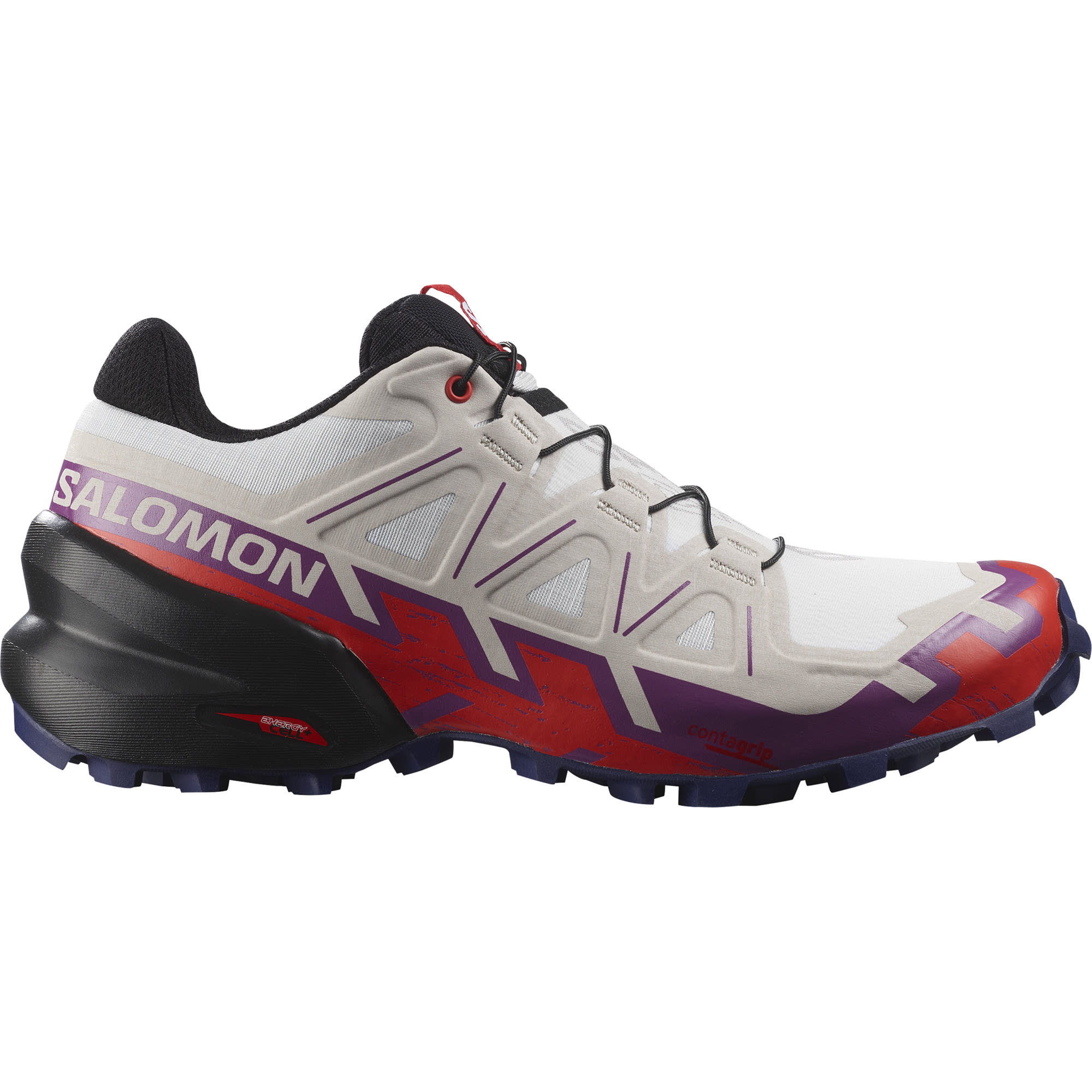 Salomon Women’s Speedcross 6 White/Sparkling Grape/Fiery Red